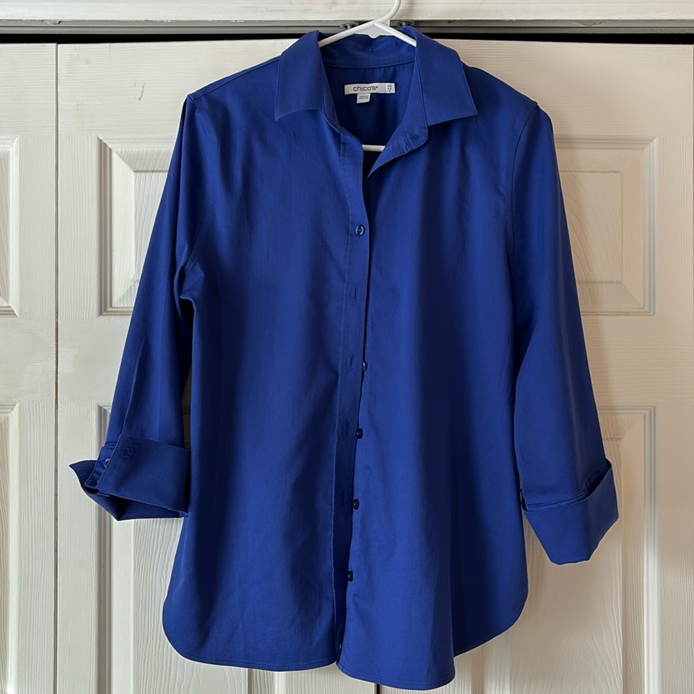 Chico’s Button Down- No-Iron Blouse